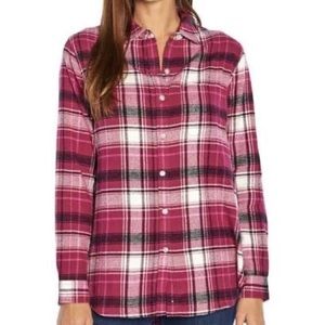 Pink women’s flannel